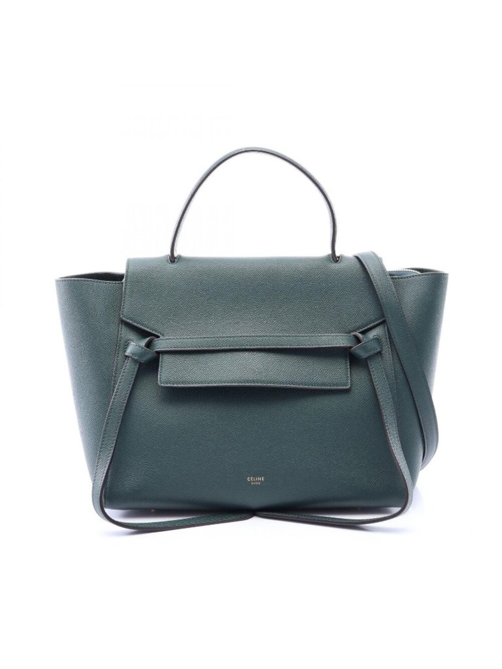 Celine Belt Bag Mini 2-Way Dark Green Leather